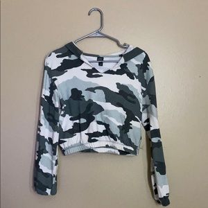 Crop top sweatshirt
